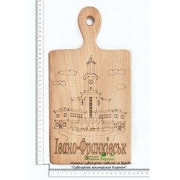 Доска кухонная с гравировкой "івано-Франківськ"